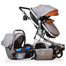 La poussette de bébé à paysage élevé peut être assise peut s&#39;allonger portatif de parapluie de bébé pliant poussette de bébé à quatre roues